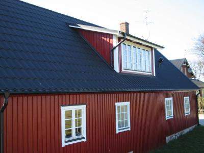 Montering av hängränna och stuprör